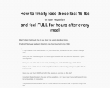 Lose that last flab while being full and 100% raw – live on alive