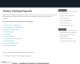 Hockey Training Programs – Workout Programs For Hockey Players