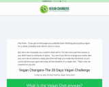 Vegan Changers-The 28 Days Vegan Challange